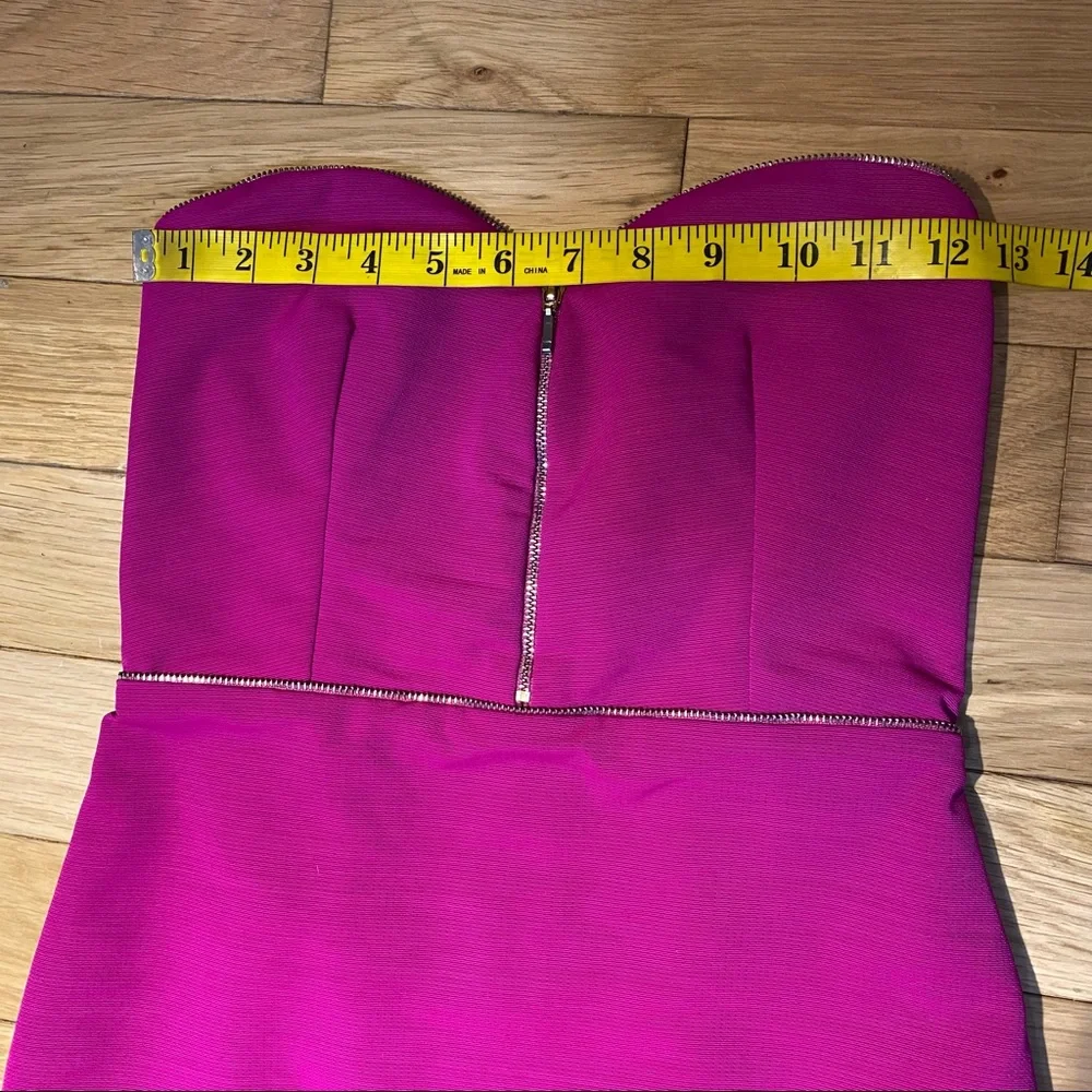 Bec and Bridge Argon Bustier Mini Dress in Bright Fuchsia Pink size 4 - Picture 15 of 17